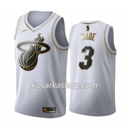 Dres Miami Heat Dwyane Wade 3 Nike 2019-20 Bijela Golden Edition Swingman Dres Miami Heat Dwyane Wade 3 Nike 2019-20 Bijela Golden Edition Swingman